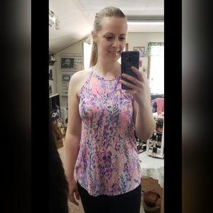 Floral Spaghetti Strap Tank